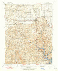 Gravois Mills Missouri Historical topographic map, 1:62500 scale, 15 X 15 Minute, Year 1949
