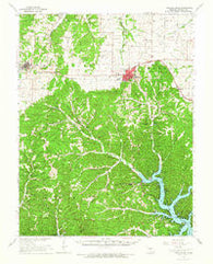Gravois Mills Missouri Historical topographic map, 1:62500 scale, 15 X 15 Minute, Year 1961