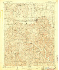 Gravois Mills Missouri Historical topographic map, 1:62500 scale, 15 X 15 Minute, Year 1904