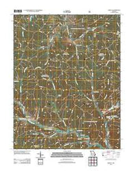Greeley Missouri Historical topographic map, 1:24000 scale, 7.5 X 7.5 Minute, Year 2012