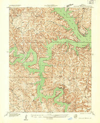 Green Bay Terrace Missouri Historical topographic map, 1:24000 scale, 7.5 X 7.5 Minute, Year 1934
