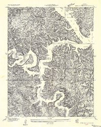 Green Bay Terrace Missouri Historical topographic map, 1:24000 scale, 7.5 X 7.5 Minute, Year 1934