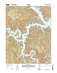 Green Bay Terrace Missouri Current topographic map, 1:24000 scale, 7.5 X 7.5 Minute, Year 2015