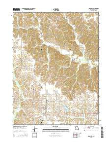 Green City Missouri Current topographic map, 1:24000 scale, 7.5 X 7.5 Minute, Year 2015