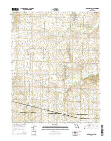 Green Ridge South Missouri Current topographic map, 1:24000 scale, 7.5 X 7.5 Minute, Year 2014