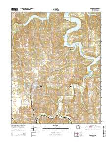 Greenfield Missouri Current topographic map, 1:24000 scale, 7.5 X 7.5 Minute, Year 2015