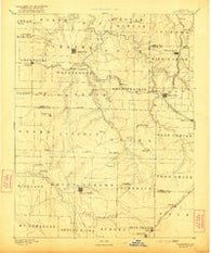 Greenfield Missouri Historical topographic map, 1:125000 scale, 30 X 30 Minute, Year 1886