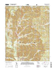 Greenville Missouri Current topographic map, 1:24000 scale, 7.5 X 7.5 Minute, Year 2015