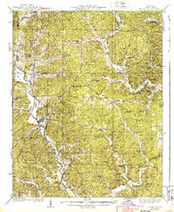 Greenville Missouri Historical topographic map, 1:62500 scale, 15 X 15 Minute, Year 1939