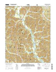 Greenville SW Missouri Current topographic map, 1:24000 scale, 7.5 X 7.5 Minute, Year 2015