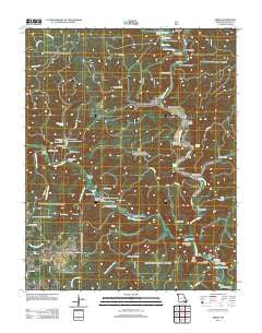 Greer Missouri Historical topographic map, 1:24000 scale, 7.5 X 7.5 Minute, Year 2011