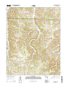 Grovespring Missouri Current topographic map, 1:24000 scale, 7.5 X 7.5 Minute, Year 2015