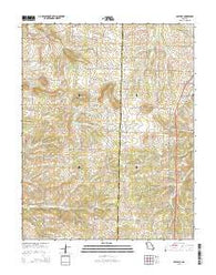 Halfway Missouri Current topographic map, 1:24000 scale, 7.5 X 7.5 Minute, Year 2015