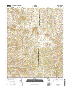 Halfway Missouri Current topographic map, 1:24000 scale, 7.5 X 7.5 Minute, Year 2015