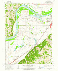 Halls Missouri Historical topographic map, 1:24000 scale, 7.5 X 7.5 Minute, Year 1961