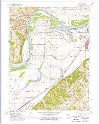 Halls Missouri Historical topographic map, 1:24000 scale, 7.5 X 7.5 Minute, Year 1961
