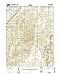 Hallsville Missouri Current topographic map, 1:24000 scale, 7.5 X 7.5 Minute, Year 2014