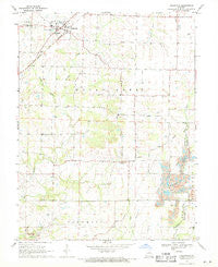 Hallsville Missouri Historical topographic map, 1:24000 scale, 7.5 X 7.5 Minute, Year 1969