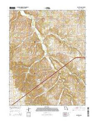 Halltown Missouri Current topographic map, 1:24000 scale, 7.5 X 7.5 Minute, Year 2015