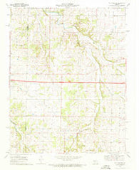 Halltown NE Missouri Historical topographic map, 1:24000 scale, 7.5 X 7.5 Minute, Year 1969