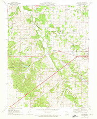 Halltown Missouri Historical topographic map, 1:24000 scale, 7.5 X 7.5 Minute, Year 1969