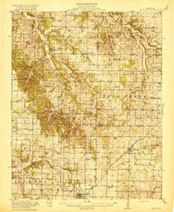 Halltown Missouri Historical topographic map, 1:62500 scale, 15 X 15 Minute, Year 1919