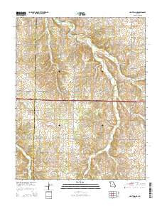 Halltown NE Missouri Current topographic map, 1:24000 scale, 7.5 X 7.5 Minute, Year 2015