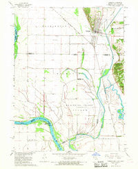 Hamburg Iowa Historical topographic map, 1:24000 scale, 7.5 X 7.5 Minute, Year 1966