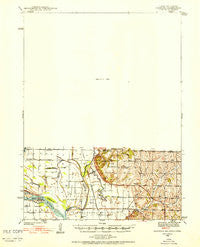 Hamburg Iowa Historical topographic map, 1:62500 scale, 15 X 15 Minute, Year 1939