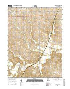 Hamilton East Missouri Current topographic map, 1:24000 scale, 7.5 X 7.5 Minute, Year 2015