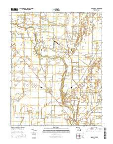 Hanleyville Missouri Current topographic map, 1:24000 scale, 7.5 X 7.5 Minute, Year 2015
