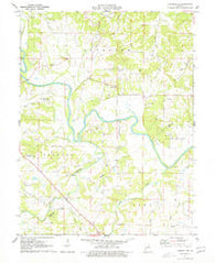 Hannibal SE Missouri Historical topographic map, 1:24000 scale, 7.5 X 7.5 Minute, Year 1971