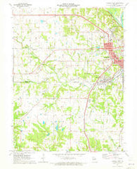 Hannibal West Missouri Historical topographic map, 1:24000 scale, 7.5 X 7.5 Minute, Year 1971