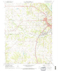Hannibal West Missouri Historical topographic map, 1:24000 scale, 7.5 X 7.5 Minute, Year 1971