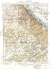 Hannibal Missouri Historical topographic map, 1:62500 scale, 15 X 15 Minute, Year 1945