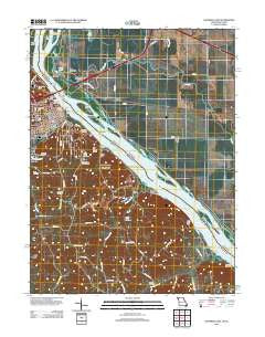Hannibal East Missouri Historical topographic map, 1:24000 scale, 7.5 X 7.5 Minute, Year 2012