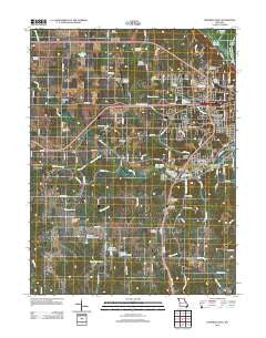 Hannibal West Missouri Historical topographic map, 1:24000 scale, 7.5 X 7.5 Minute, Year 2012