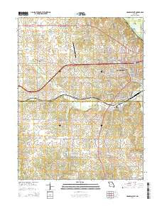 Hannibal West Missouri Current topographic map, 1:24000 scale, 7.5 X 7.5 Minute, Year 2014
