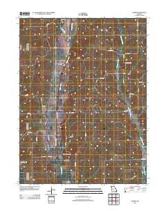 Harris Missouri Historical topographic map, 1:24000 scale, 7.5 X 7.5 Minute, Year 2012