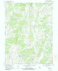 Harrisburg Missouri Historical topographic map, 1:24000 scale, 7.5 X 7.5 Minute, Year 1969