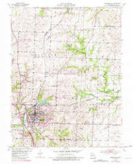 Harrisonville Missouri Historical topographic map, 1:24000 scale, 7.5 X 7.5 Minute, Year 1954
