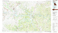 Harry S Truman Reservoir Missouri Historical topographic map, 1:100000 scale, 30 X 60 Minute, Year 1983