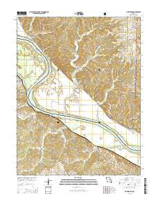 Hartsburg Missouri Current topographic map, 1:24000 scale, 7.5 X 7.5 Minute, Year 2015
