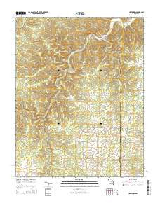 Hartshorn Missouri Current topographic map, 1:24000 scale, 7.5 X 7.5 Minute, Year 2015