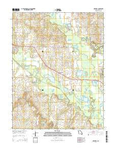 Hartwell Missouri Current topographic map, 1:24000 scale, 7.5 X 7.5 Minute, Year 2014