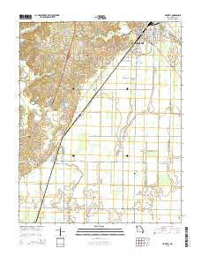 Harviell Missouri Current topographic map, 1:24000 scale, 7.5 X 7.5 Minute, Year 2015