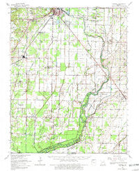 Harviell Missouri Historical topographic map, 1:62500 scale, 15 X 15 Minute, Year 1964