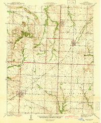 Harwood Missouri Historical topographic map, 1:24000 scale, 7.5 X 7.5 Minute, Year 1941