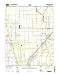 Henderson Mound Missouri Current topographic map, 1:24000 scale, 7.5 X 7.5 Minute, Year 2015
