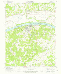 Hermann Missouri Historical topographic map, 1:24000 scale, 7.5 X 7.5 Minute, Year 1974